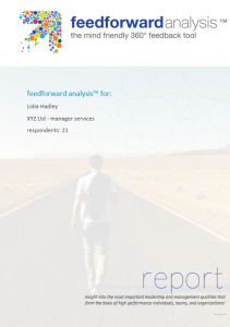 Example individual feedforward report